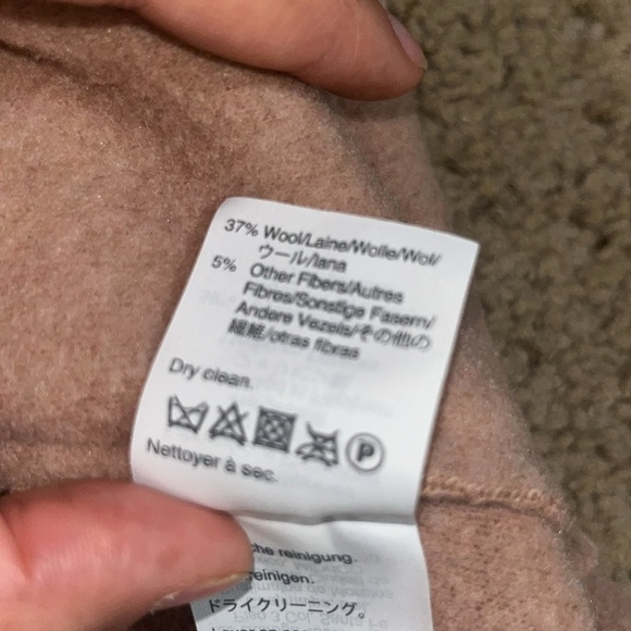 J. Crew Boiled Wool Topcoat Single Breasted Coat Pink Blush 4 - Picture 10 of 10